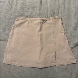 Wild Fable Tan A-Line Mini Skirt Skort with Slit